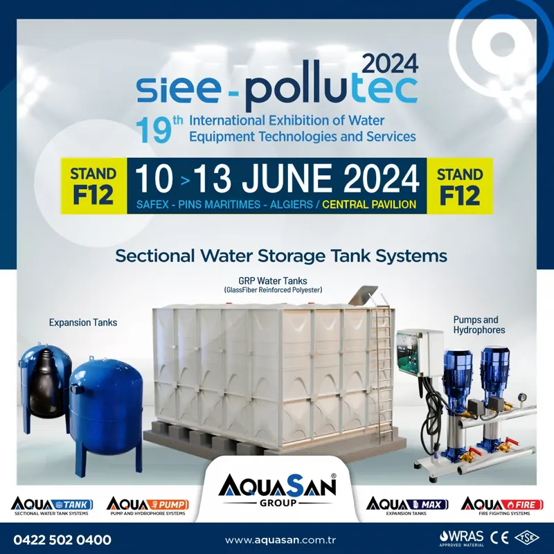 نشارك في معرض تقنيات المياه SIEE Pollutec 2024 في الجزائر.