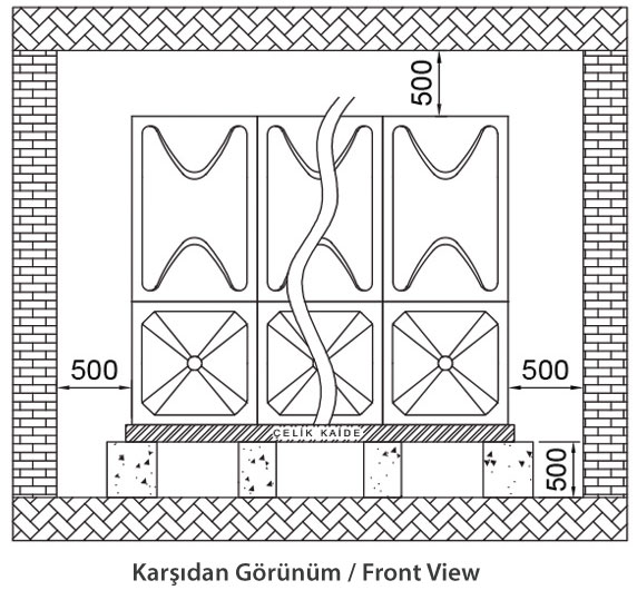 GRP Su Deposu Panelleri Görünümü