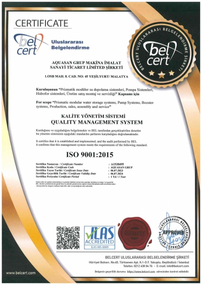  Iso 9001 Quality Cert.