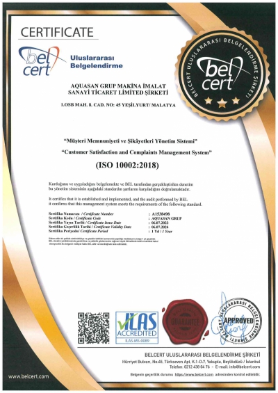  Iso 10002  Cert.